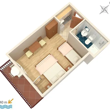 Lejlighed Studio 2752e